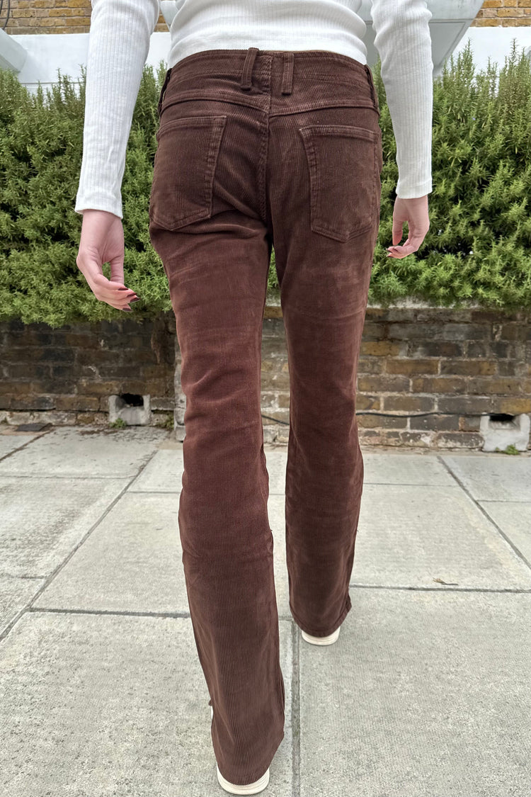 Stefania Corduroy Pants | Chocolate / S