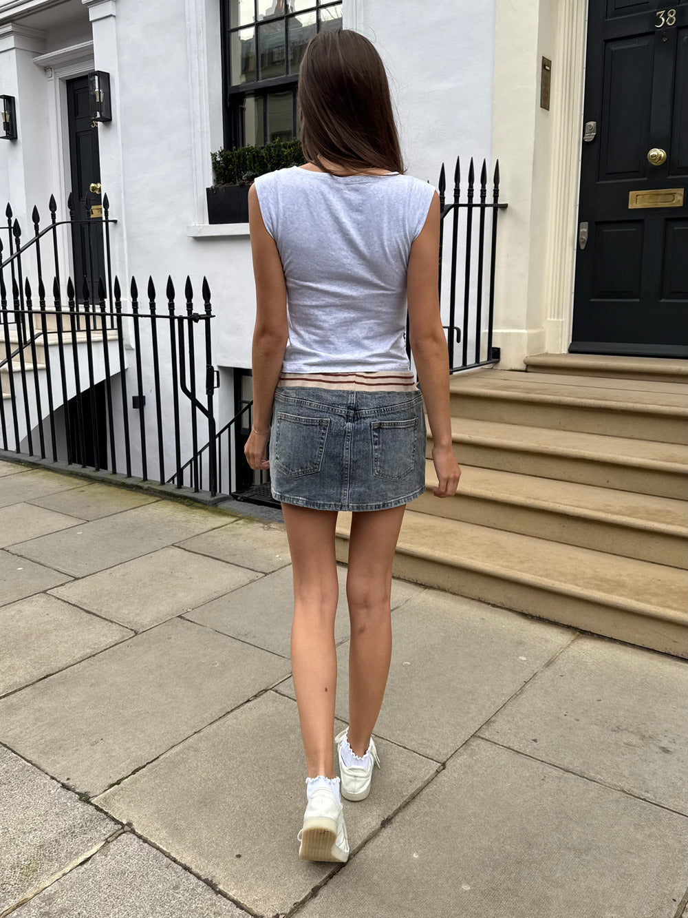 Maja Denim Skirt | Medium Wash Denim / XS/S