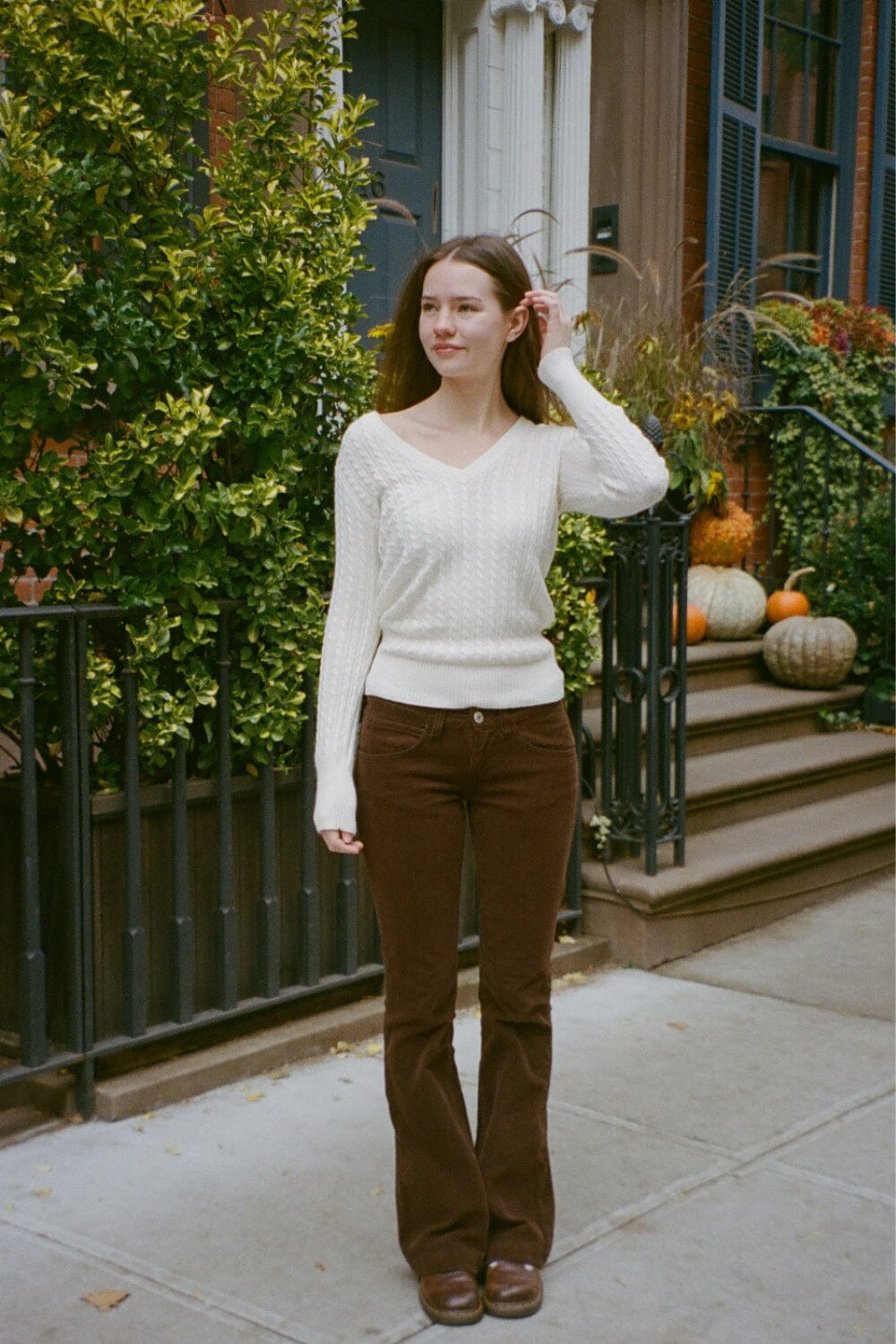 Annie Corduroy Pants | Dark Brown / S