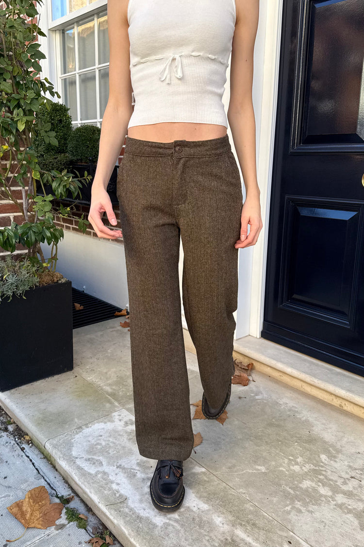 Ines Wool Pants | Cedar Brown / S