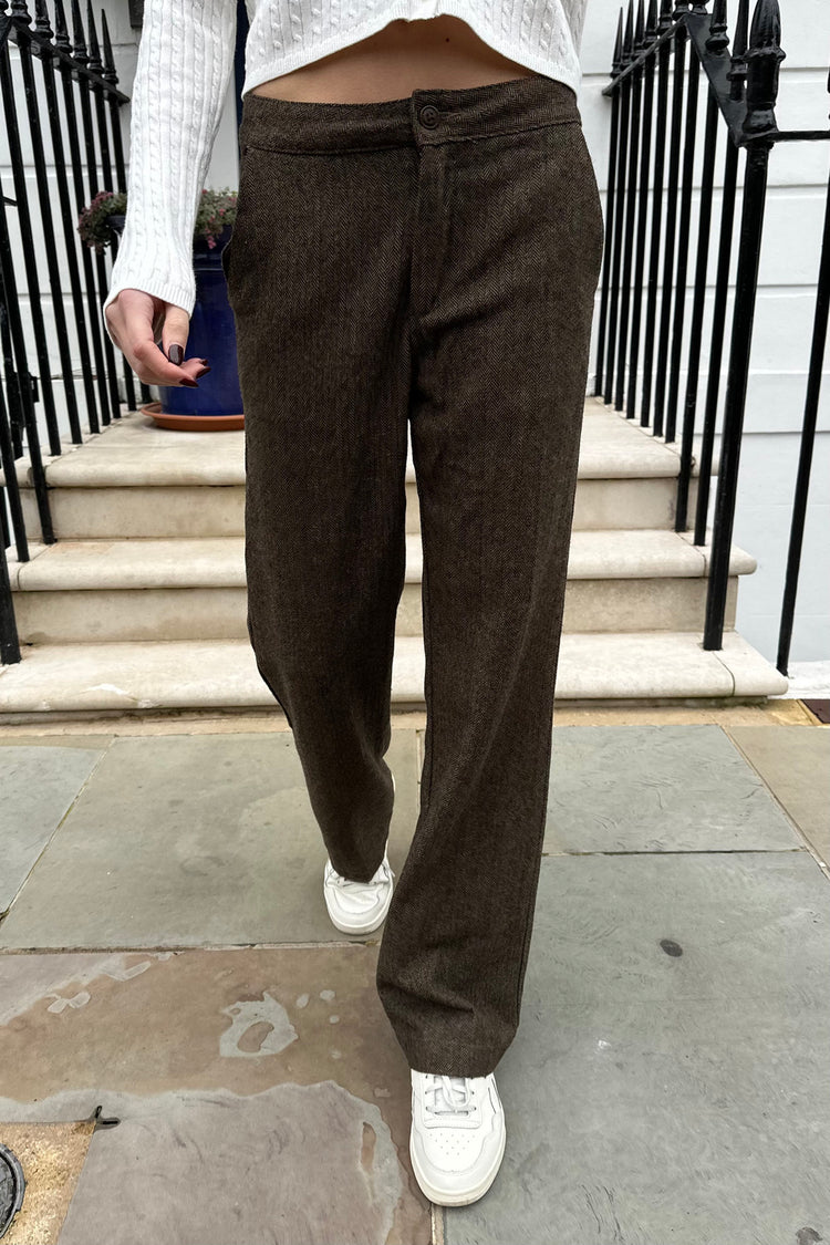 Ines Wool Pants | Cedar Brown / S