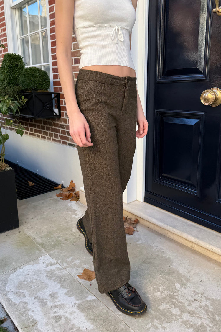 Ines Wool Pants | Cedar Brown / S