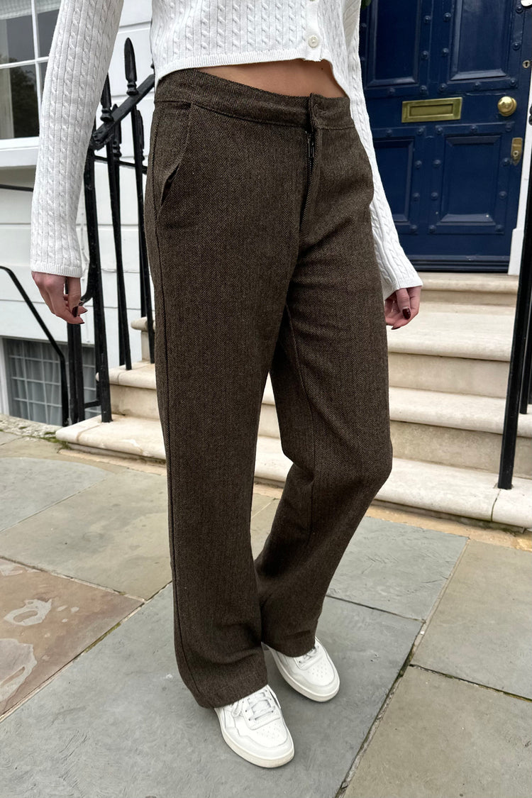 Ines Wool Pants | Cedar Brown / S