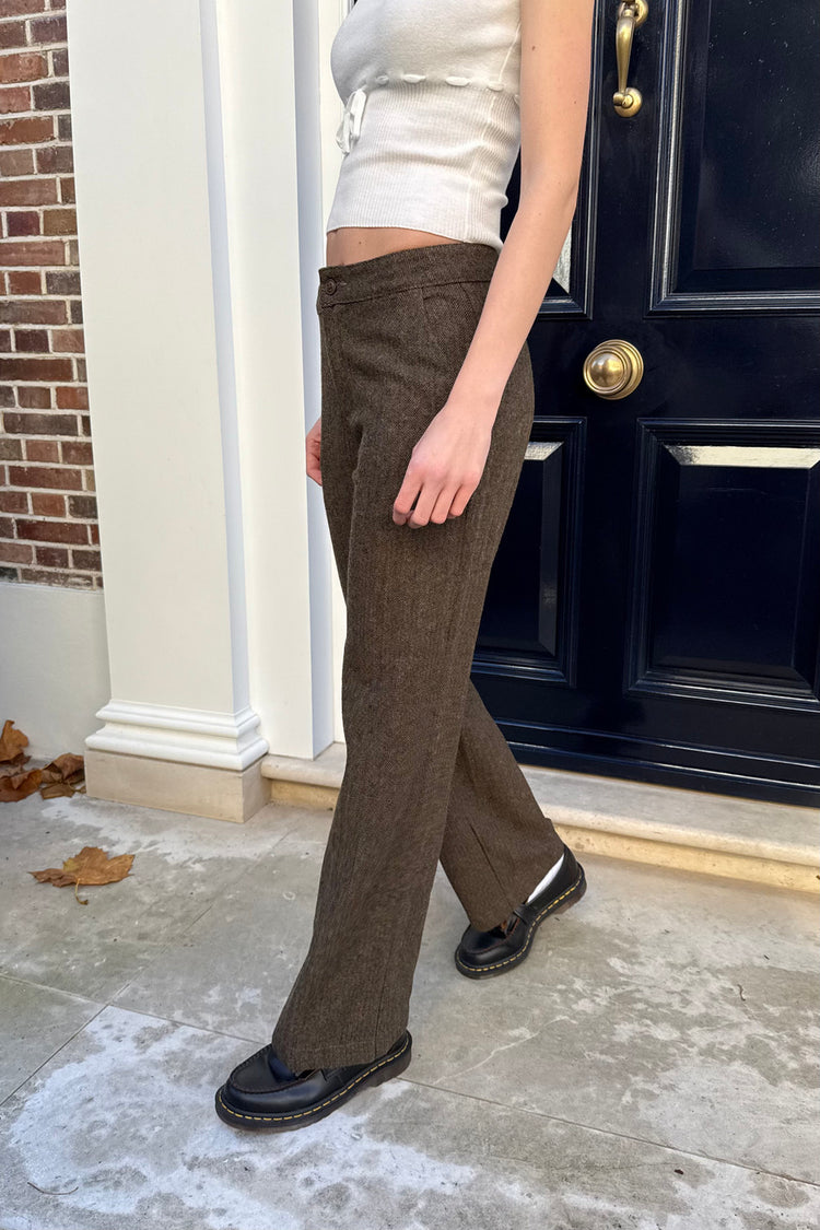 Ines Wool Pants | Cedar Brown / S