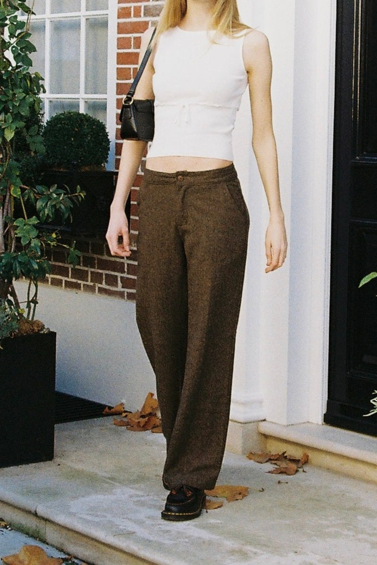 Ines Wool Pants | Cedar Brown / S