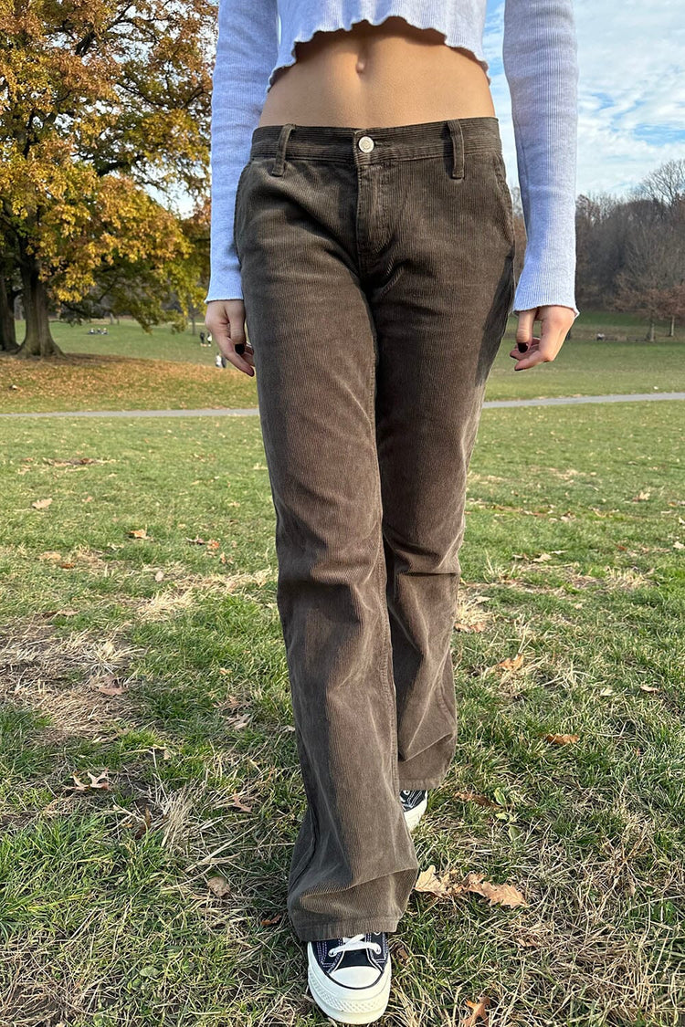 Sydney Corduroy Pants | Olive Green / S