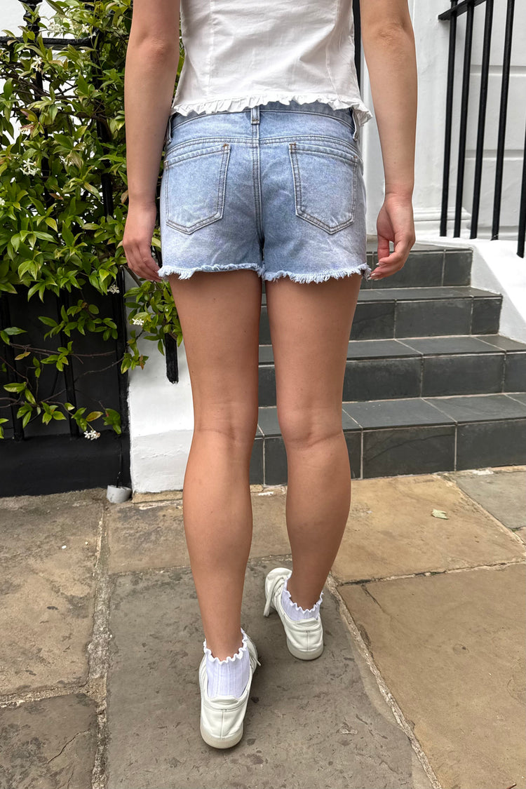 Lia Denim Shorts | Light Denim / M