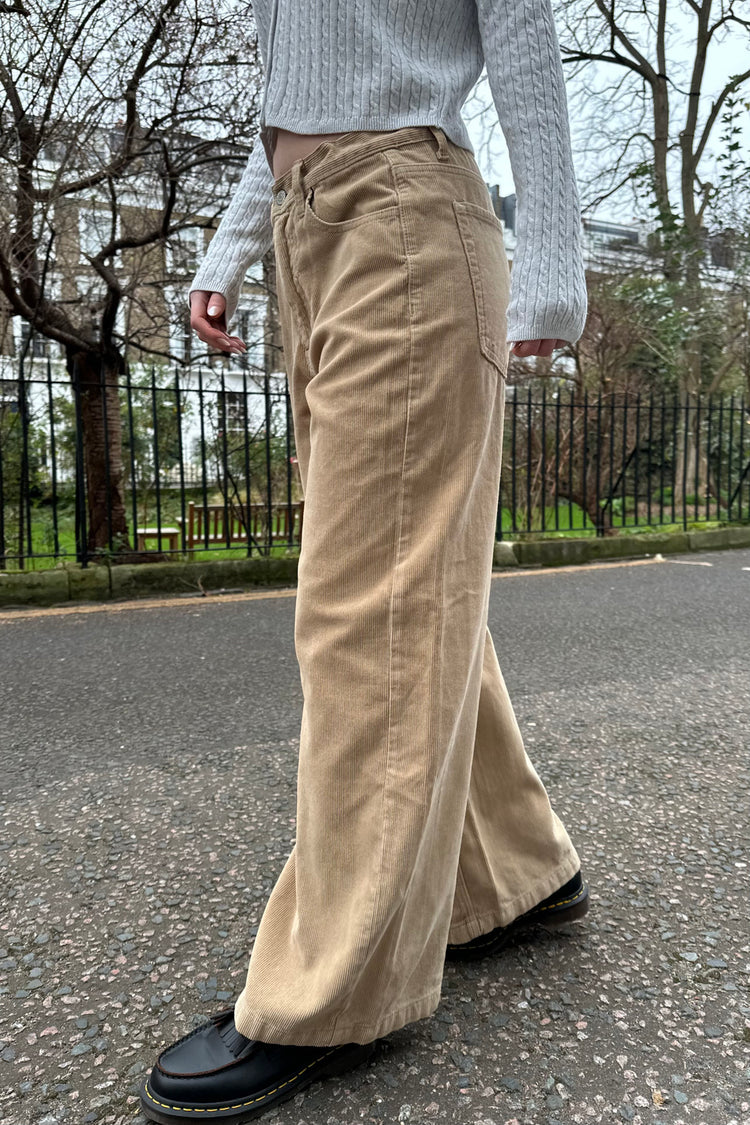 Gigi Corduroy Pants | Sand / S