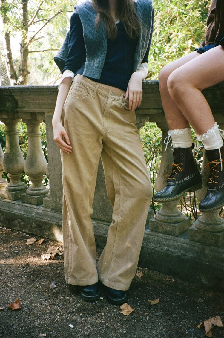 Gigi Corduroy Pants | Sand / S
