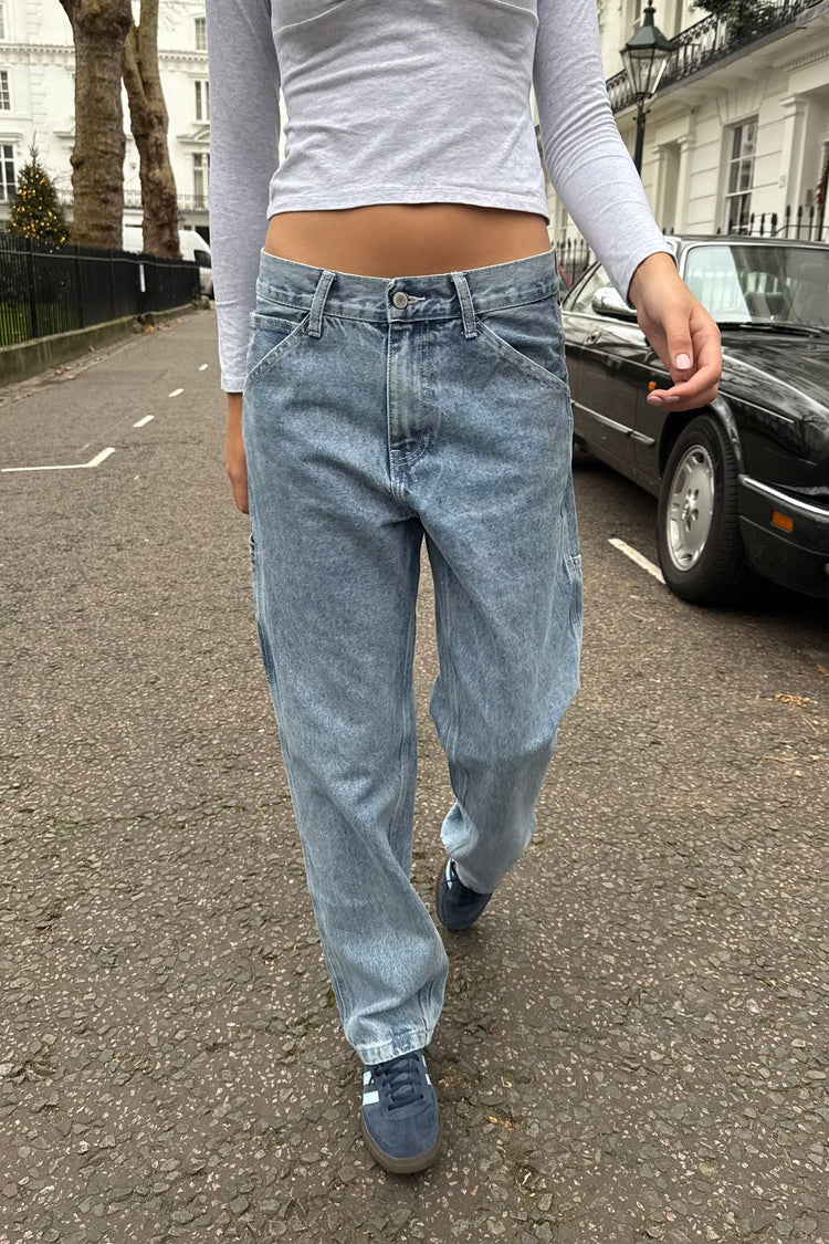 Sasha Denim Pants | Medium Wash Denim / S