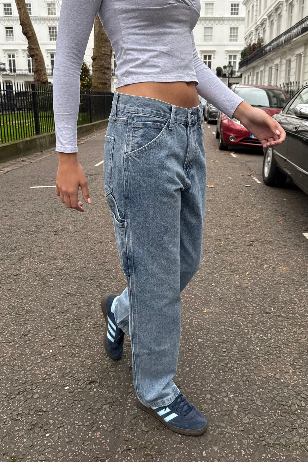 Sasha Denim Pants | Medium Wash Denim / S
