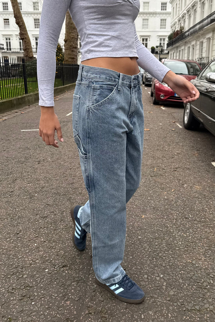 Sasha Denim Pants | Medium Wash Denim / S