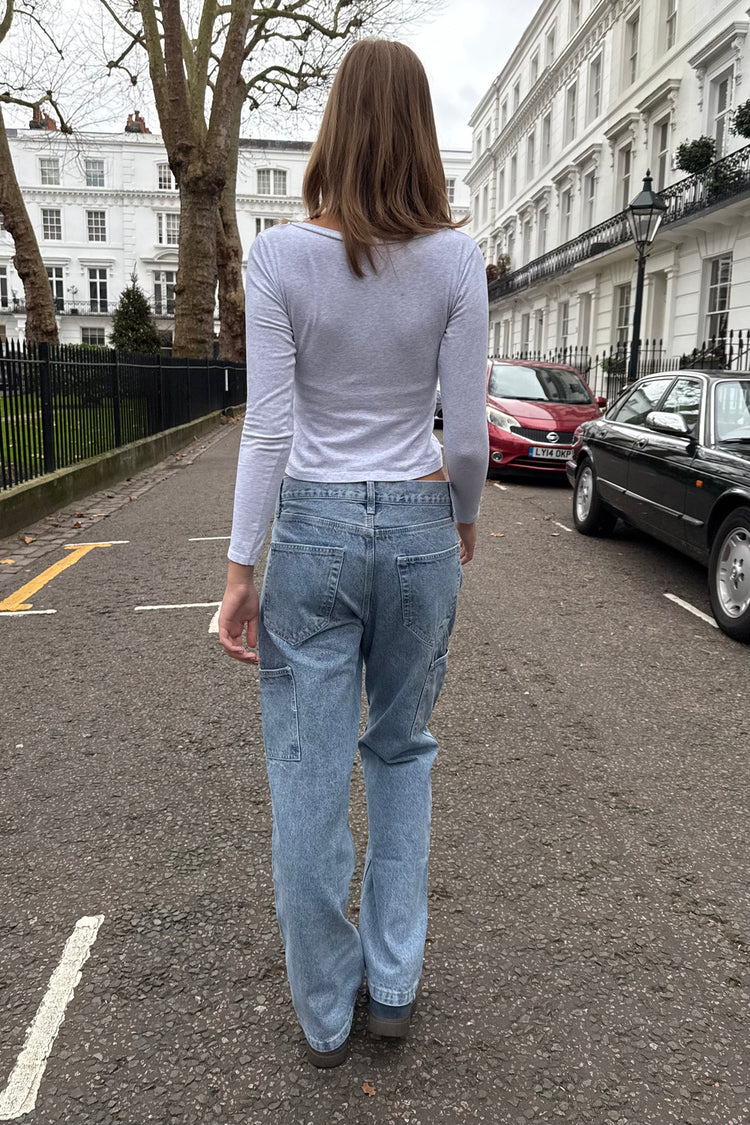 Sasha Denim Pants | Medium Wash Denim / S