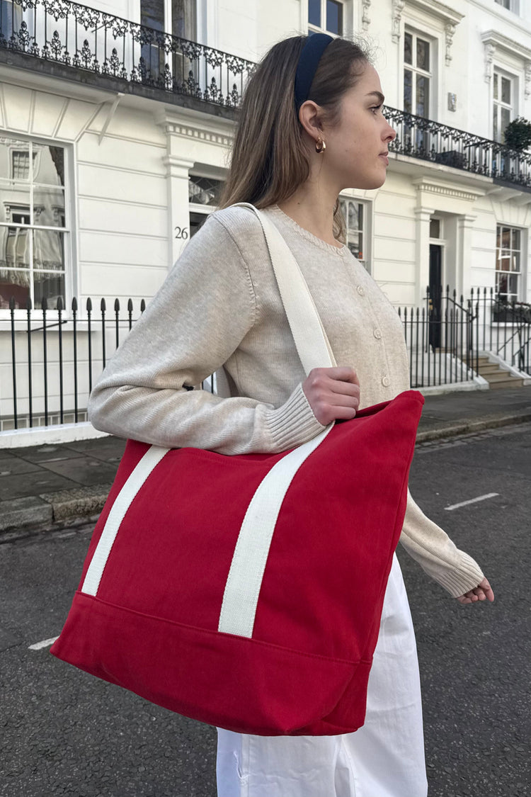 Large Tote Bag | Red