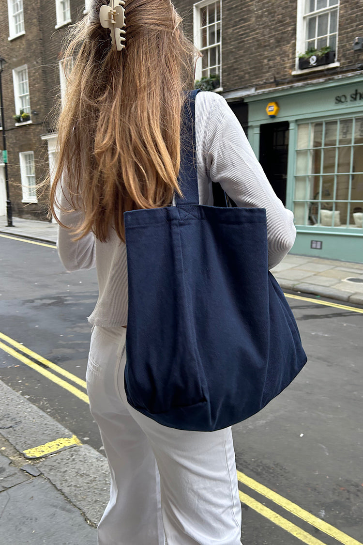 Large Tote Bag | Navy Blue