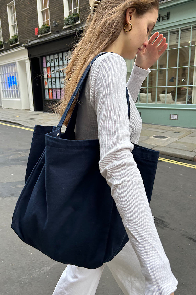 Large Tote Bag | Navy Blue