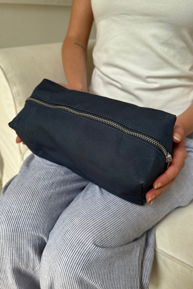 Mini Makeup Bag | Navy Blue