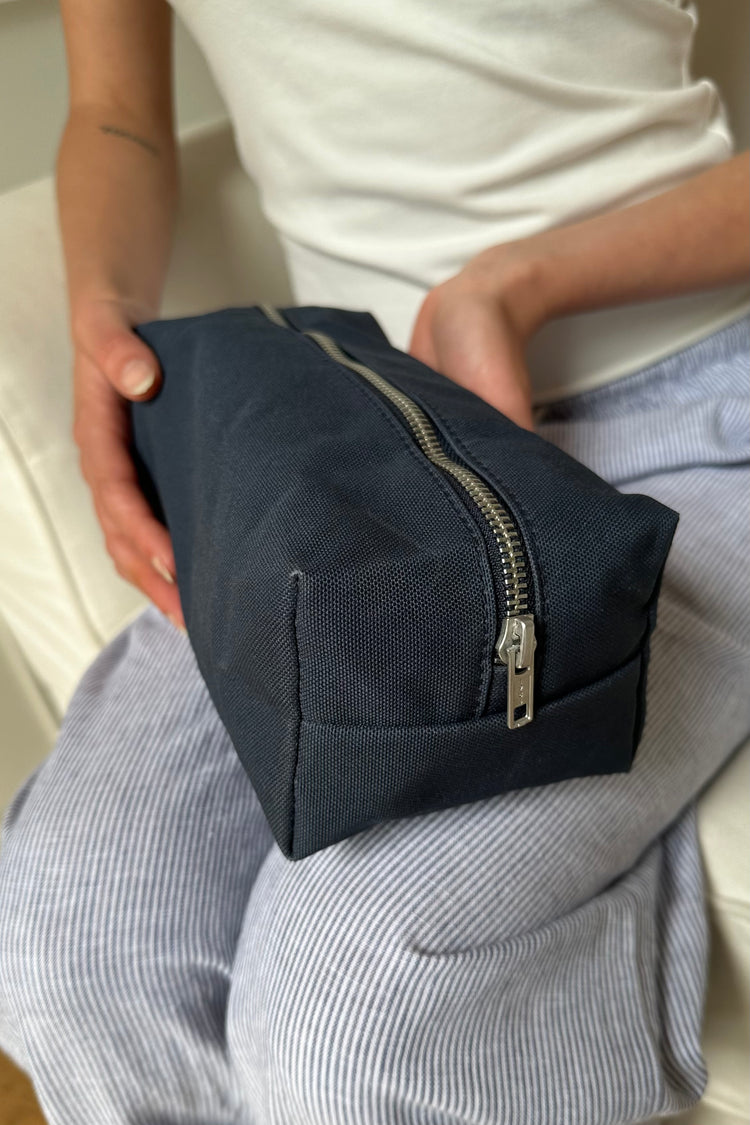 Mini Makeup Bag | Navy Blue