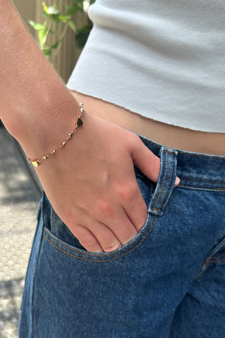 Heart Bracelet | Gold