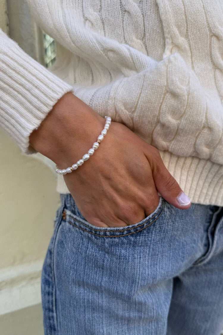 Pearl And Gold Bracelet | Gold