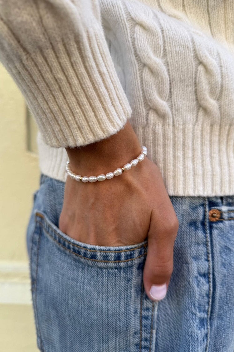 Pearl And Gold Bracelet | Gold