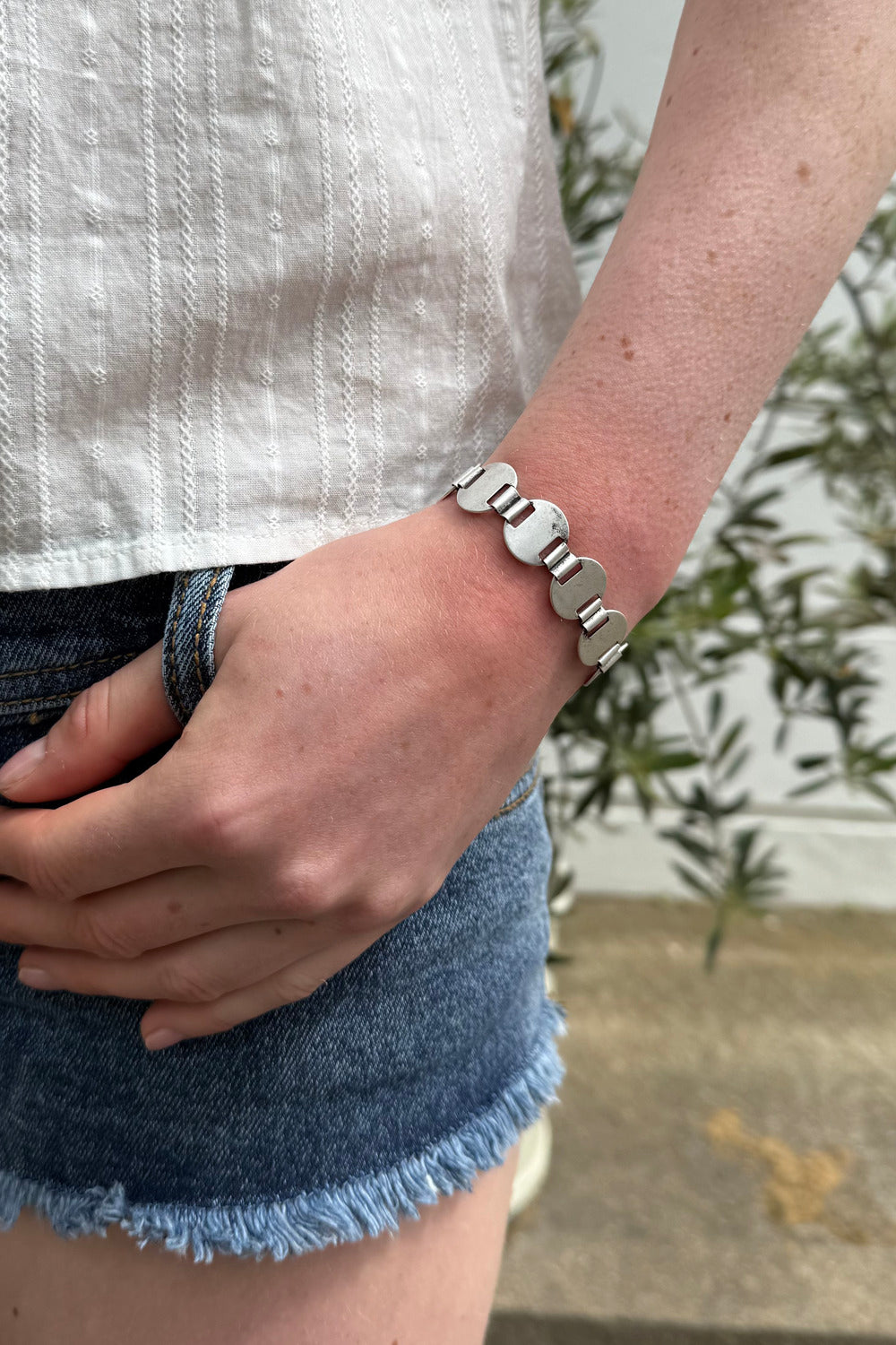 Circle Chain Bracelet | Silver