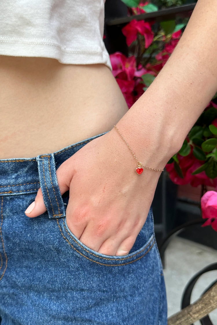 Heart Bracelet | Red