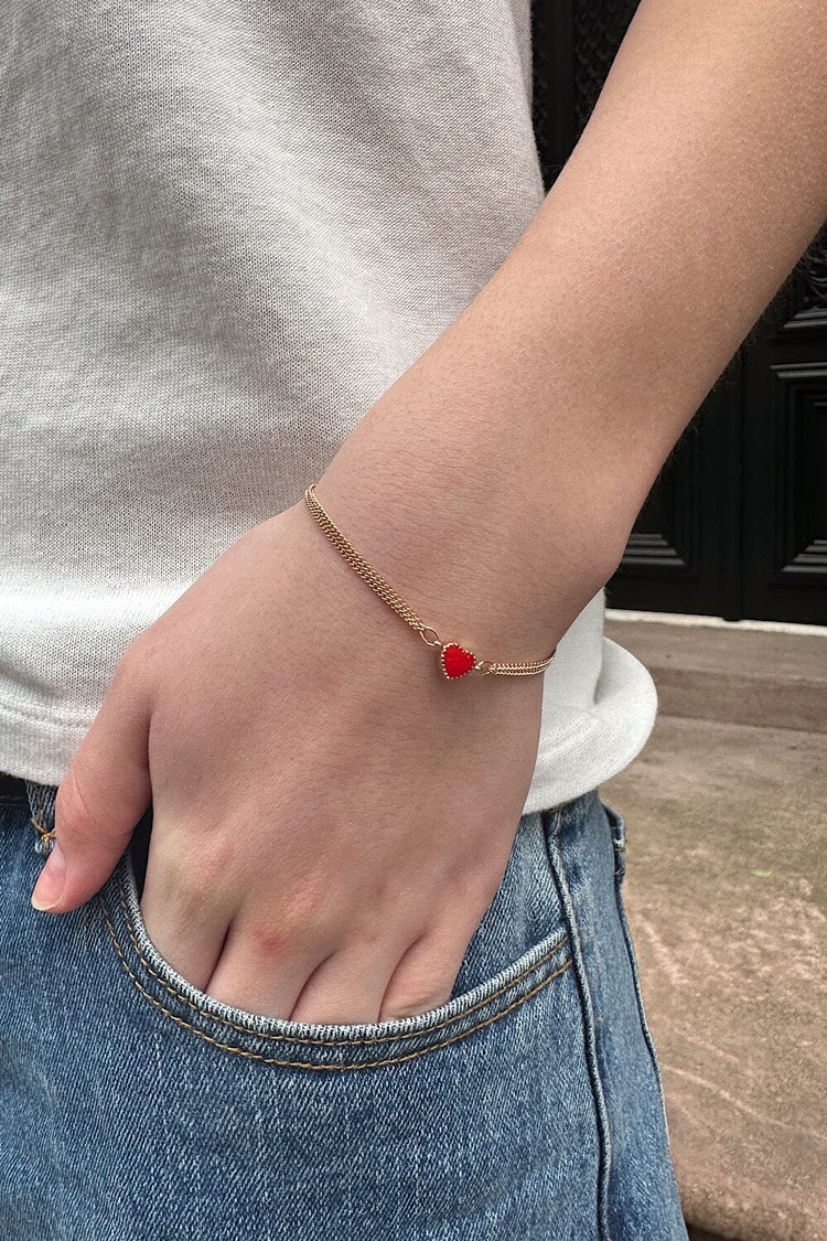 Heart Bracelet | Gold