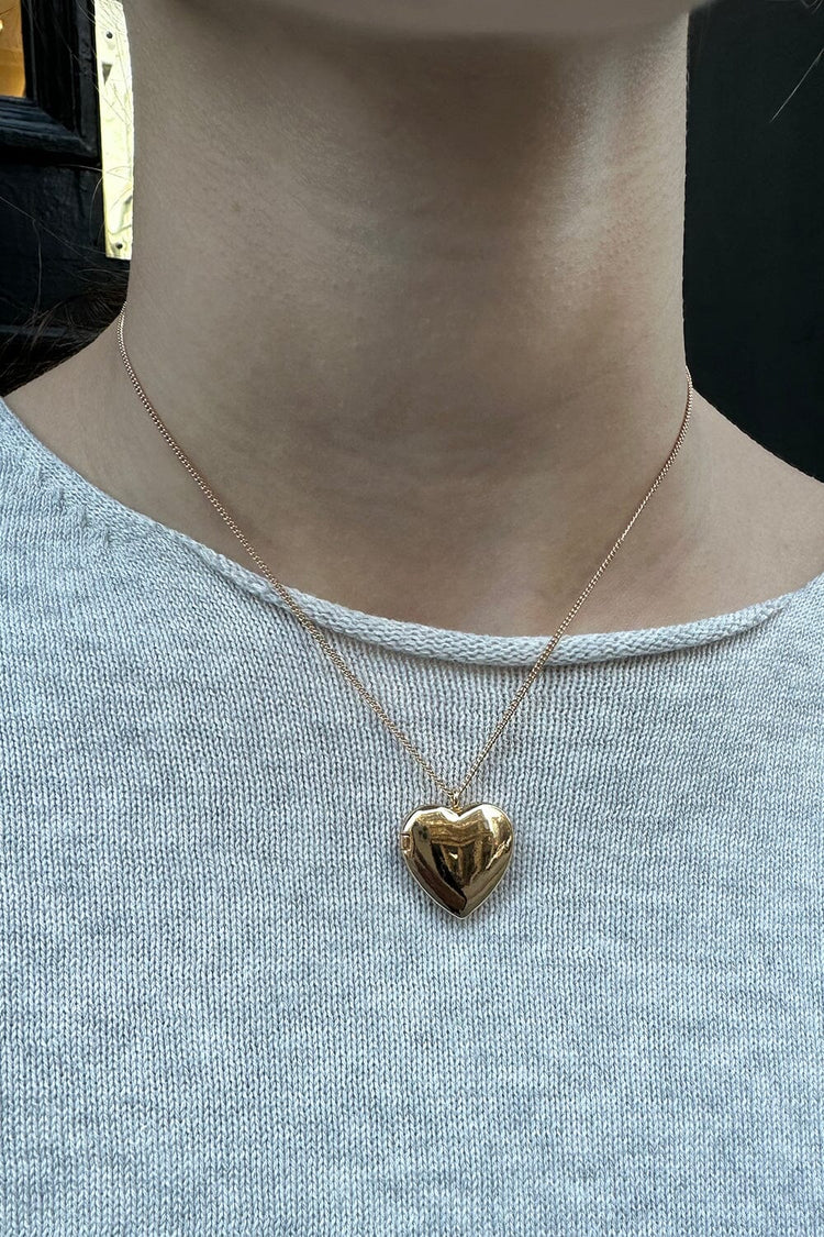 Heart Locket Necklace Brandy Melville UK