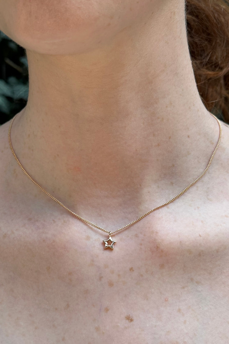 Star Pendant Necklace | Gold