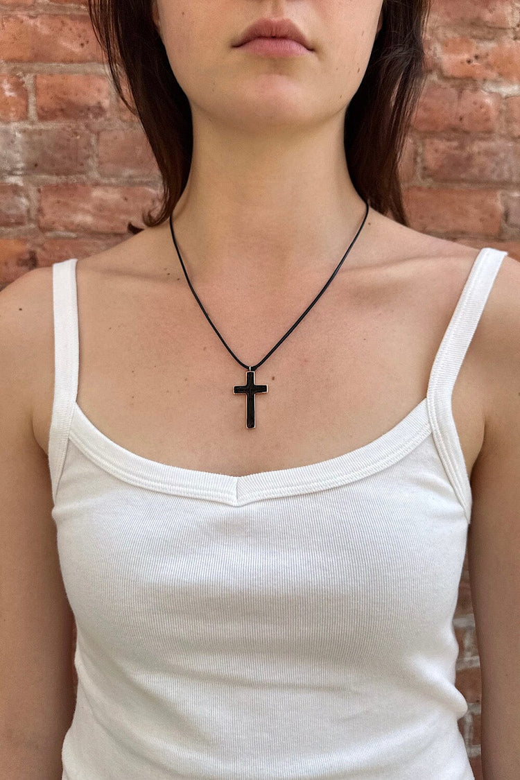 Cross Rope Necklace | Cross Rope Necklace