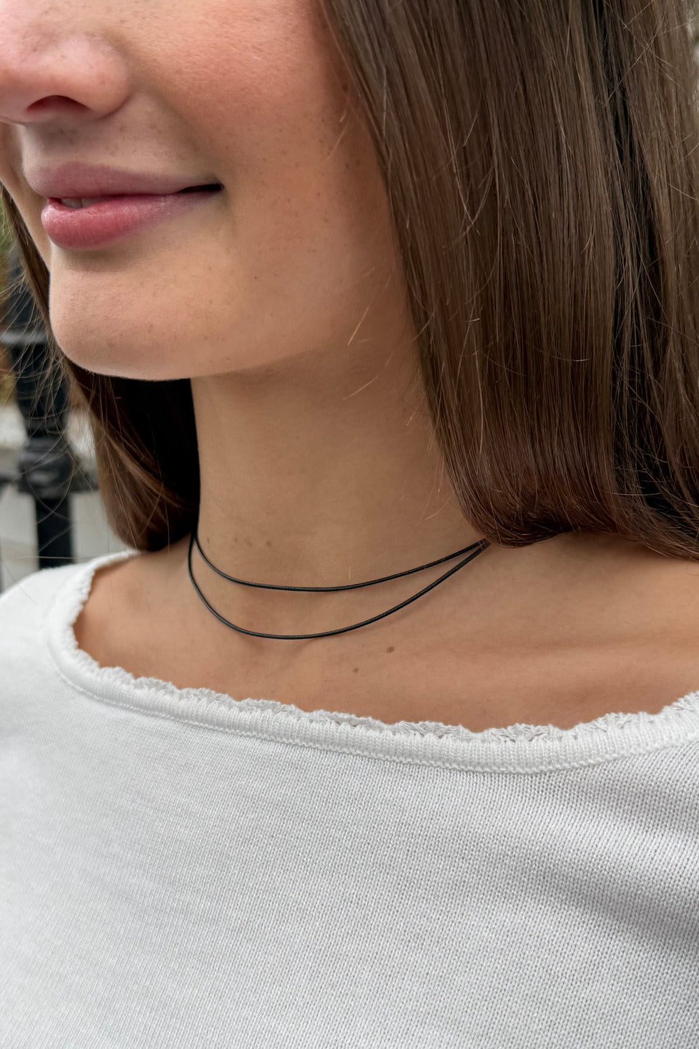 Rope Choker Necklace | Black