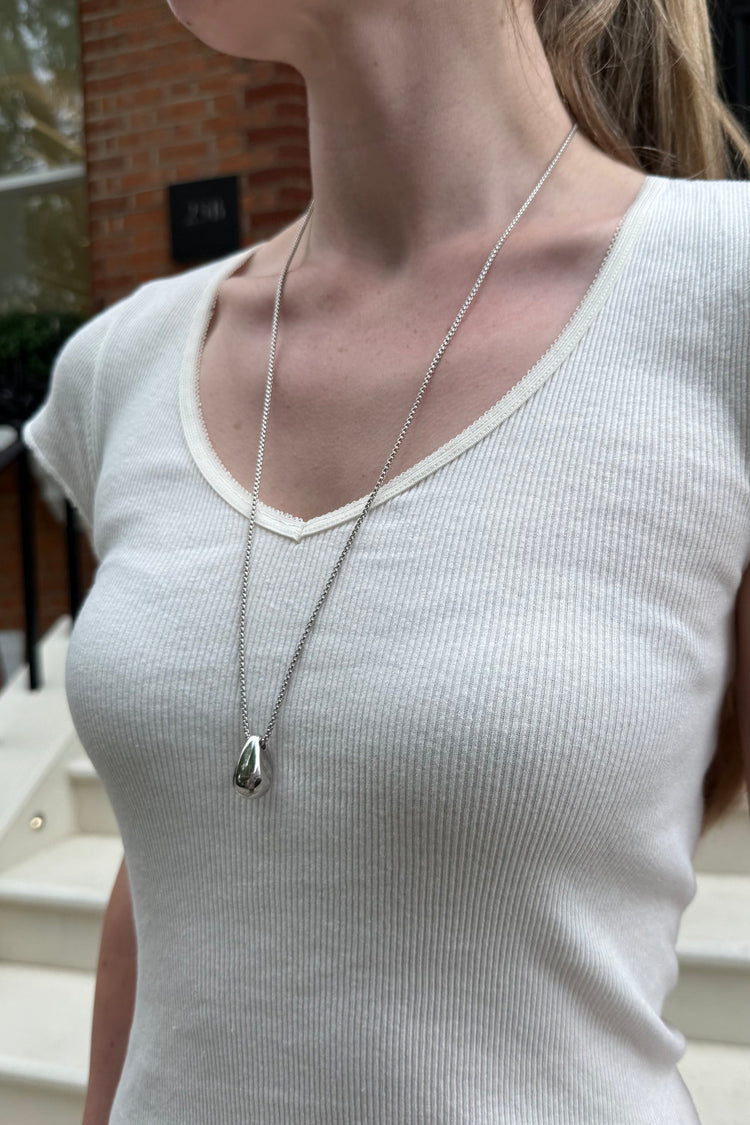 Pebble Necklace | Silver