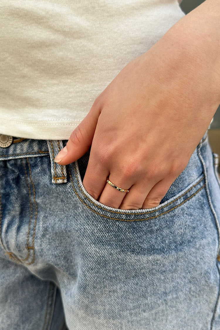 Beads Band Ring | Gold