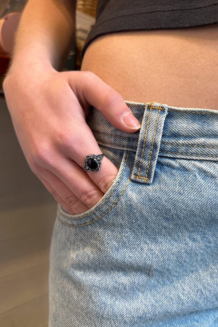 Rhinestone Ring | Silver