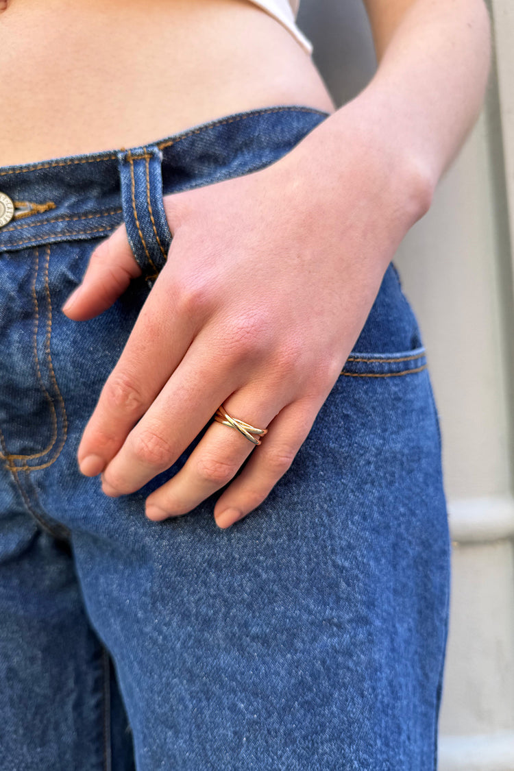 Interlocking Ring | Gold