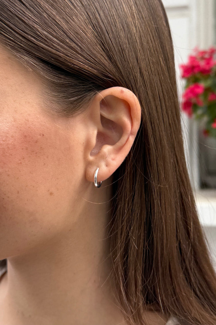 Sterling Silver Mini Hoops | Silver