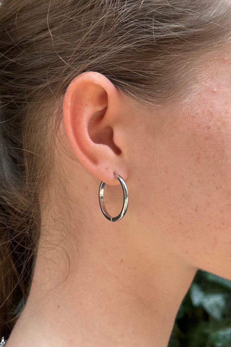 Hoop Earrings | Silver