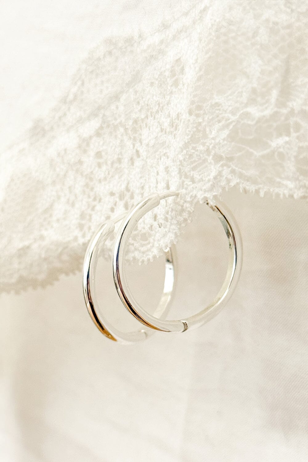 Sterling Silver Hoop Earrings | Silver