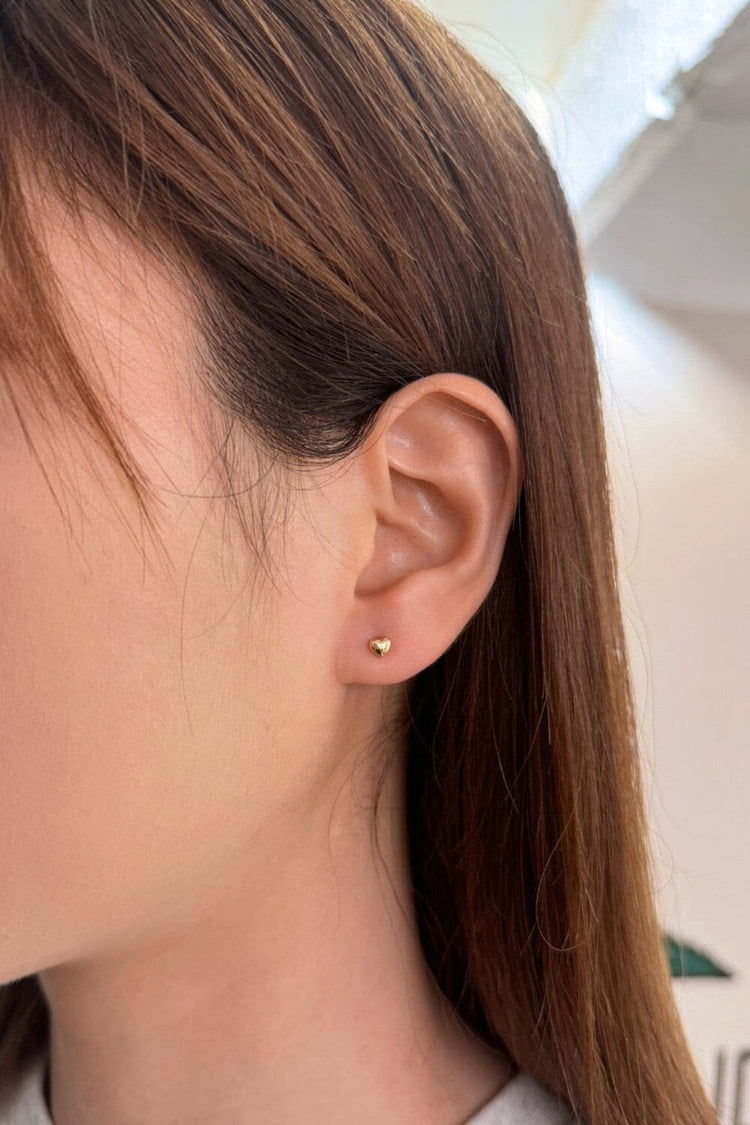 Heart Earrings | Gold