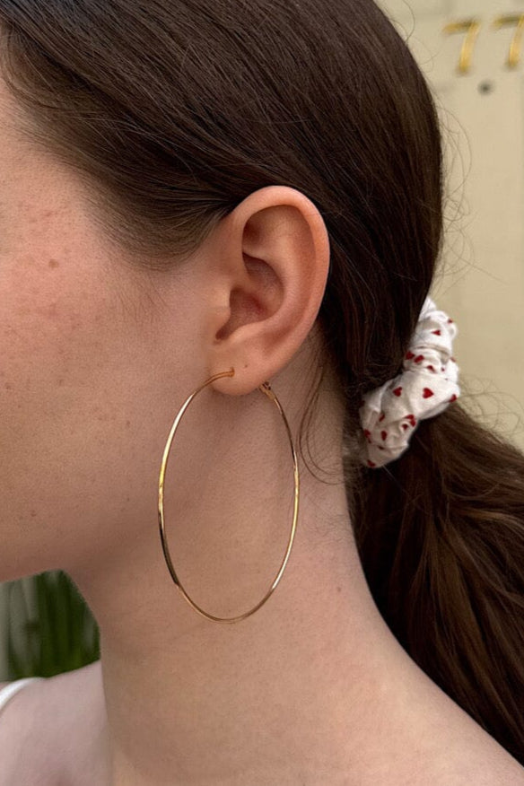 Large Hoop Earrings | Gold