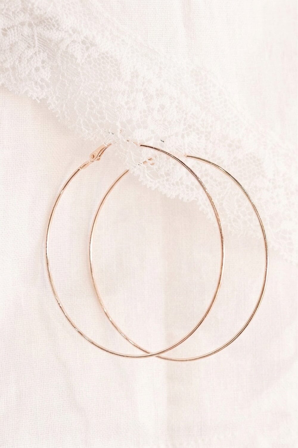 Large Hoop Earrings | Gold
