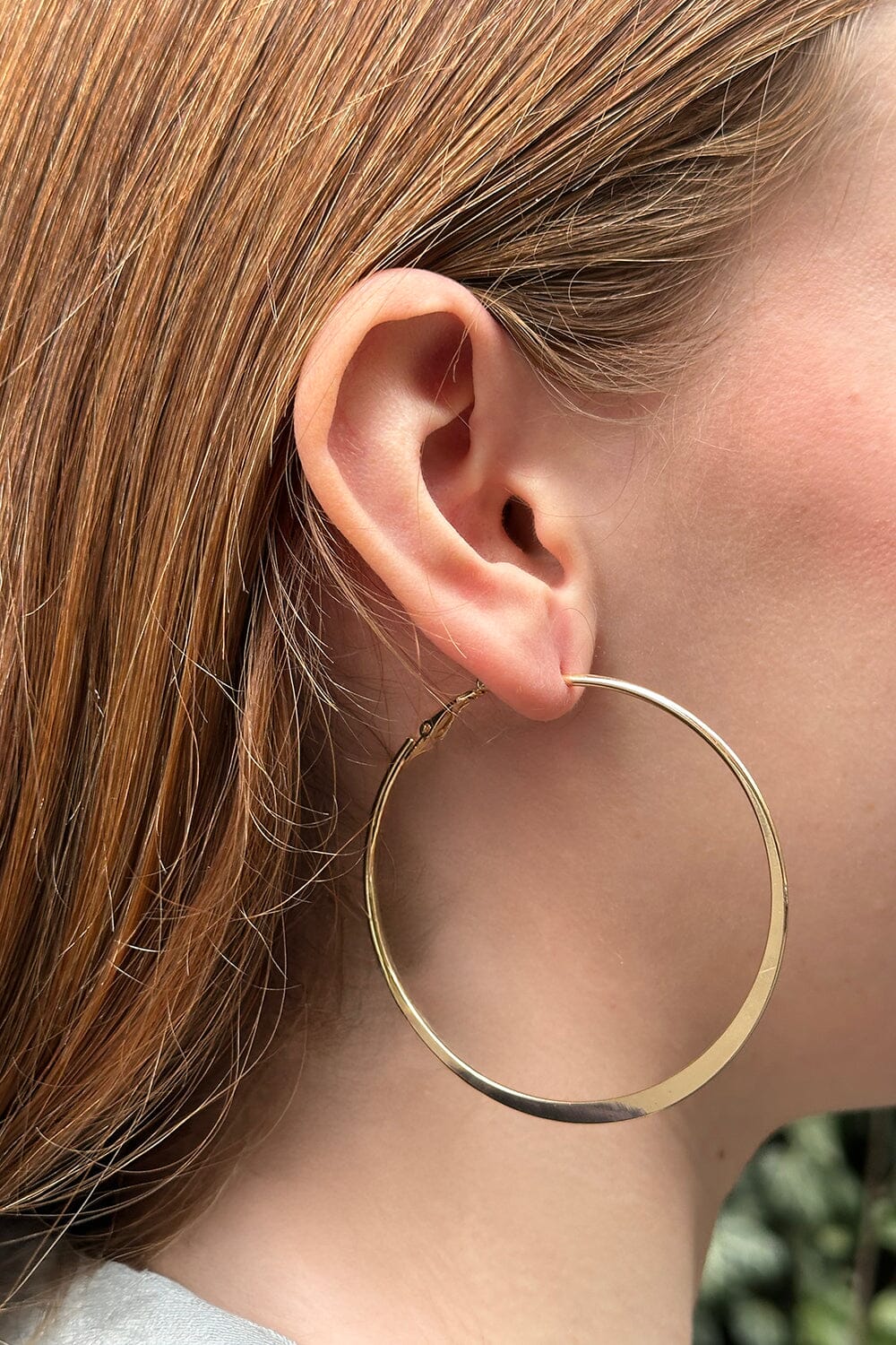 Large Hoop Earrings | Gold