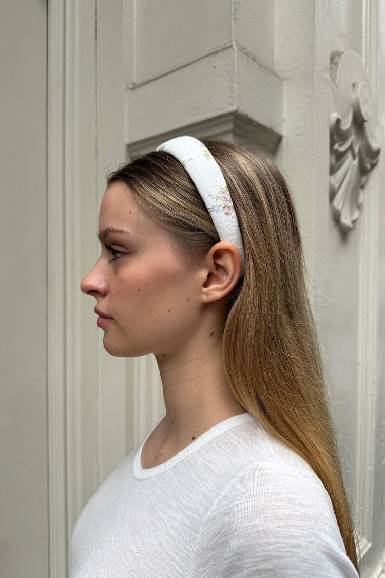 Floral Headband | White Pink Flowers
