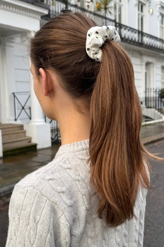 White Black Polka Dots