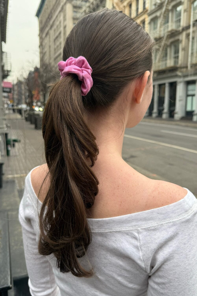 Striped Scrunchie | Bubblegum Pink Stripes