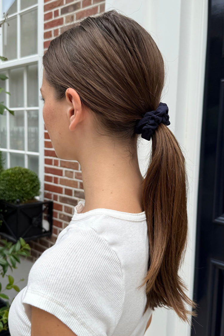 Navy Scrunchie | Navy Blue