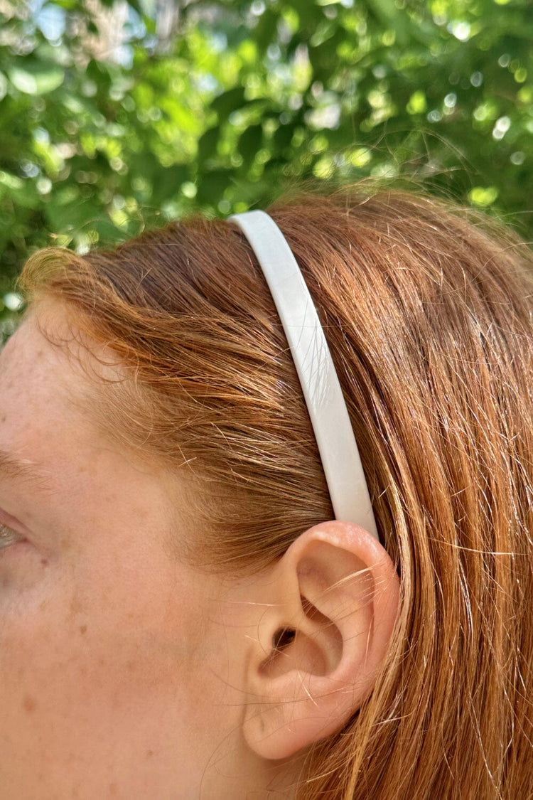 Thin Headband | White