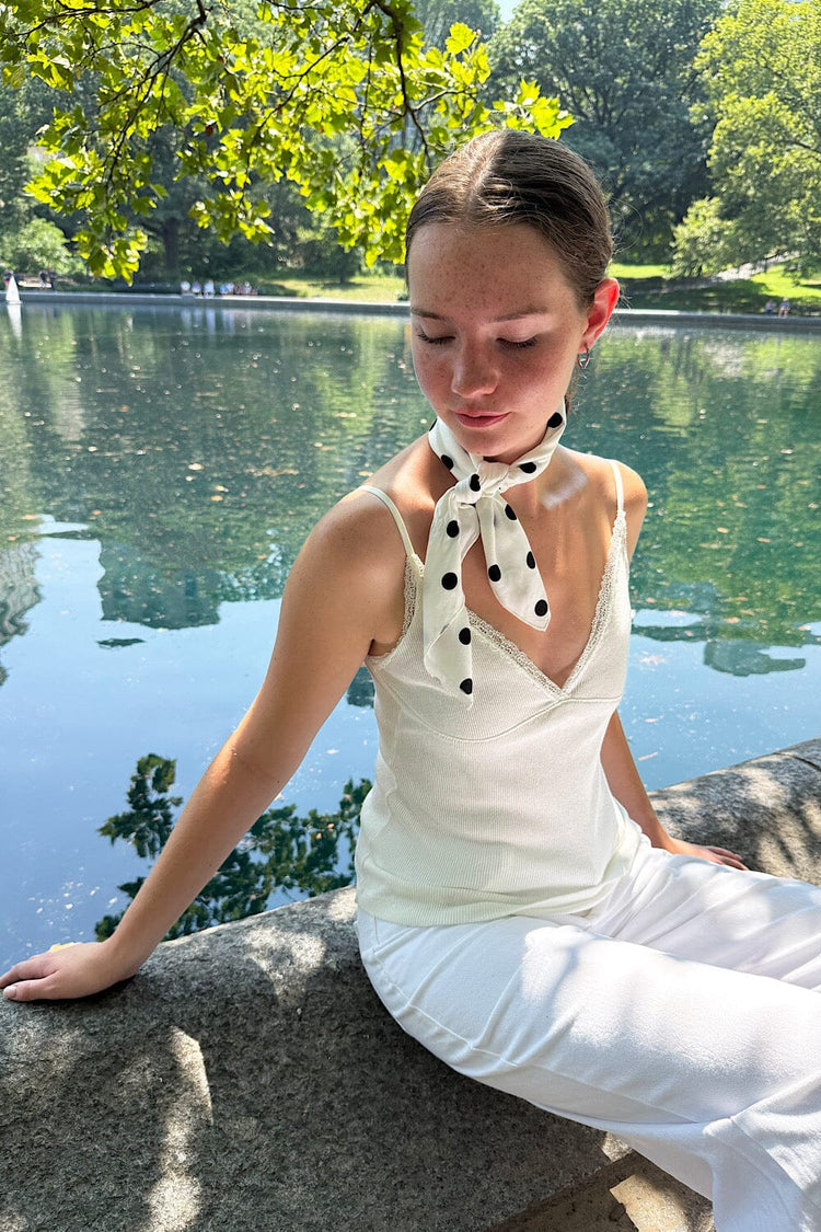 Polka Dot Scarlett | White Black Polka Dots