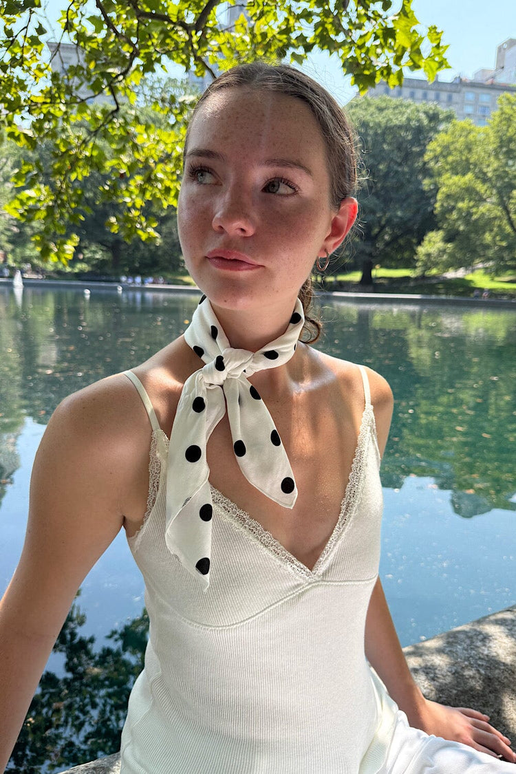 Polka Dot Scarlett | White Black Polka Dots